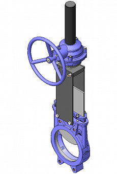 Задвижка шиберная CMO A-03-R-M  DN50 (редуктор)