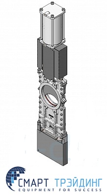 Задвижка шиберная CMO L-02-D/A-E  DN50 (пневмопривод)