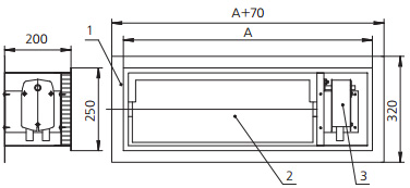Схема клапана стенового «лифтового» исполнения